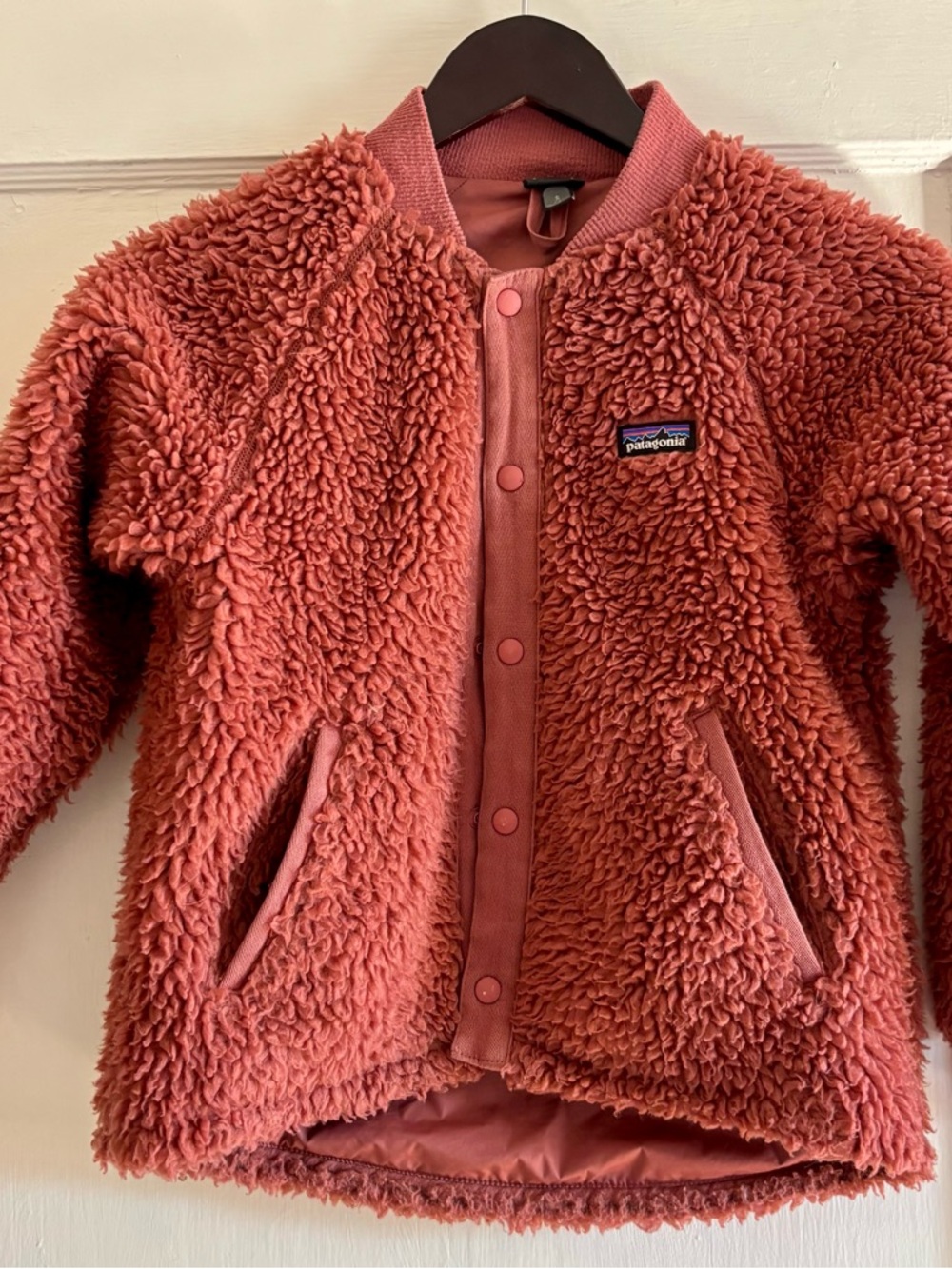 Patagonia Plush Sherpa Retro Fleece Jacket - Rose Pink
